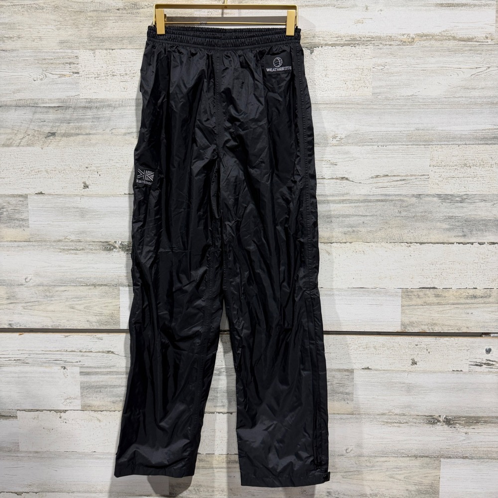 Karrimor Rain Pants Boys 13 Black Weathertite Waterproof Outdoors Nature EUC